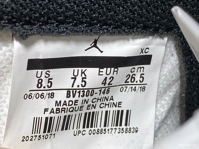 Chep Onekick Retro High Air Union 1 x Jordan OG BV1300-146 0817